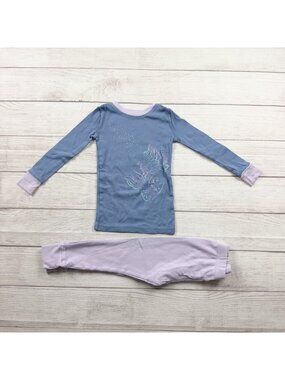Planet Sleep Girls Pajamas Set Mermaid Long Sleeve Top Purple Pants PJs 4